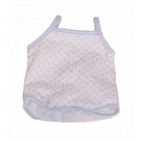 Gotz Polka - Dot Blue Bodysuit Size M (Боди в голубой горошек для кукол Готц 42 - 46 см) gotz cloth pink trousers size m розовые штаны для кукол готц 42 46 см