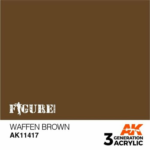 AK11417 Краска акриловая 3Gen Waffen Brown