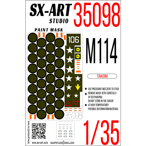 35098SX Окрасочная маска M114 (Takom)