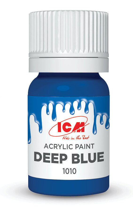 ICM Краска акриловая Глубокий-синий (Deep Blue) 12 мл C1010