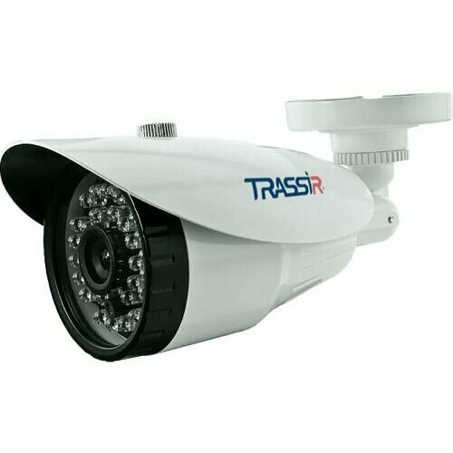 Видеокамера IP TRASSIR TR-D2B5 v2 3.6 уличная 2Мп с ИК-подсветкой, объектив 3.6 мм, поддержка кодека H.265+, real WDR (105dB), 3D-DNR, BLC, Defog, пит видеокамера ip trassir tr d2s1 v2 3 6 внутренняя 2мп с ик подсветкой 1 2 9 cmos режим день ночь механический ик фильтр объектив 3 6 мм