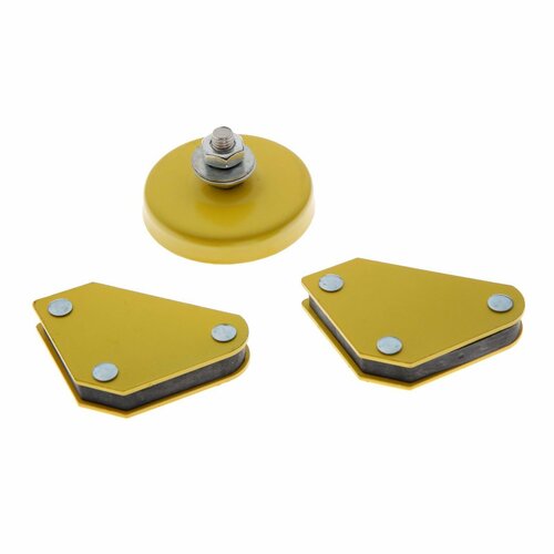 Набор магнитных угольников для сварки тундра 4590135 4 кг 2 шт клемма 200 А 7 кг 1063₽