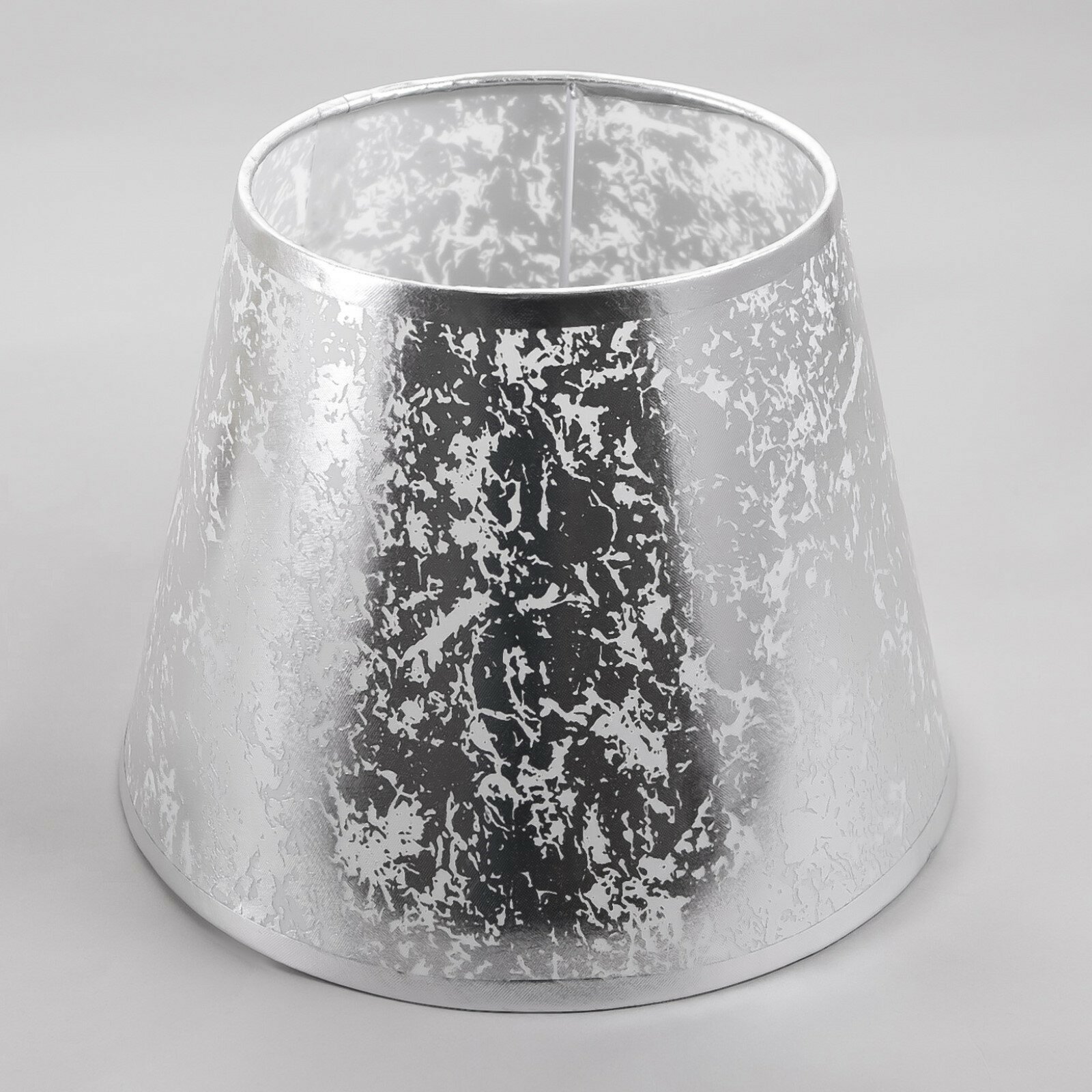 фото Абажур E27 серебро 25х25х19 см