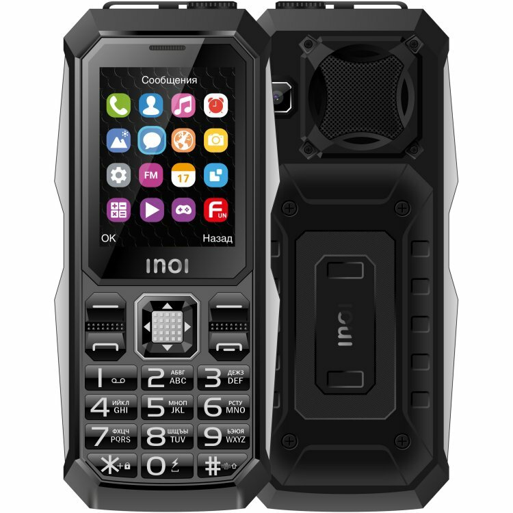 Мобильный телефон INOI 246Z 2.4", 4750 мА·ч, черный/серебристый