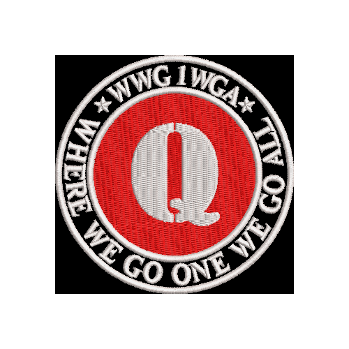 Нашивка ( Шеврон / Патч / Patch ) WWG 1 WGA / Where We Go One We Go All Черная (Черный / На липучке) qanon where we go one we go all unisex soft casquette cap fashion hat vintage adjustable baseball caps