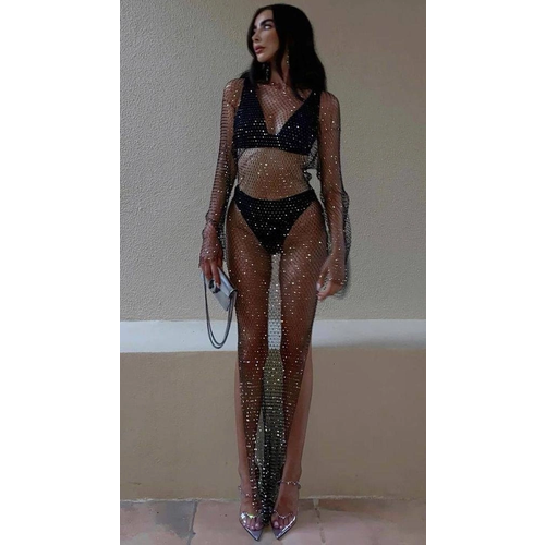 Платье Amore, размер 42/52, черный