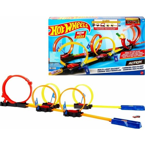 Игровой набор Mattel Hot Wheels Прыжок победителя HDR83 раскраска с магнитным листом хот вилс крутые гонки
