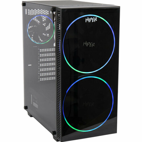 Корпус Hiper BH33 черный без БП ATX 3x120mm 2x140mm 1xUSB2.0 1xUSB3.0