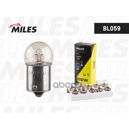 Лампа R10w 12V 10W Ba15s Miles арт BL059 265₽