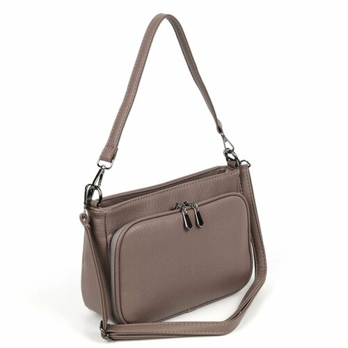 фото Сумка мессенджер 8864 хаки, фактура гладкая, коричневый piove