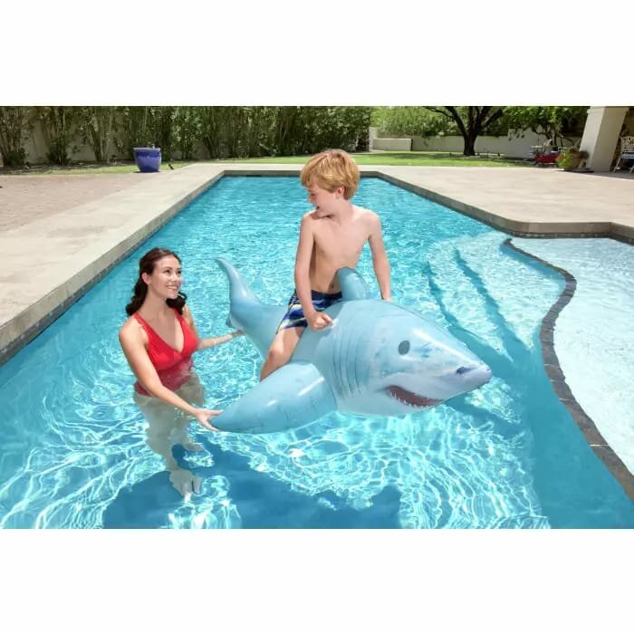 игрушка надувная BESTWAY Акула 183x102см для плавания на воде - фото №16