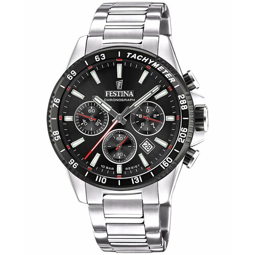 фото Наручные часы festina f20560/6, черный, серебряный