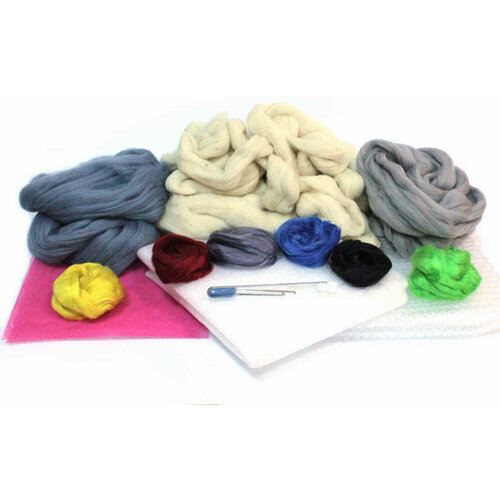 Набор шерсти для валяния валенок для детей и взрослых/Universal