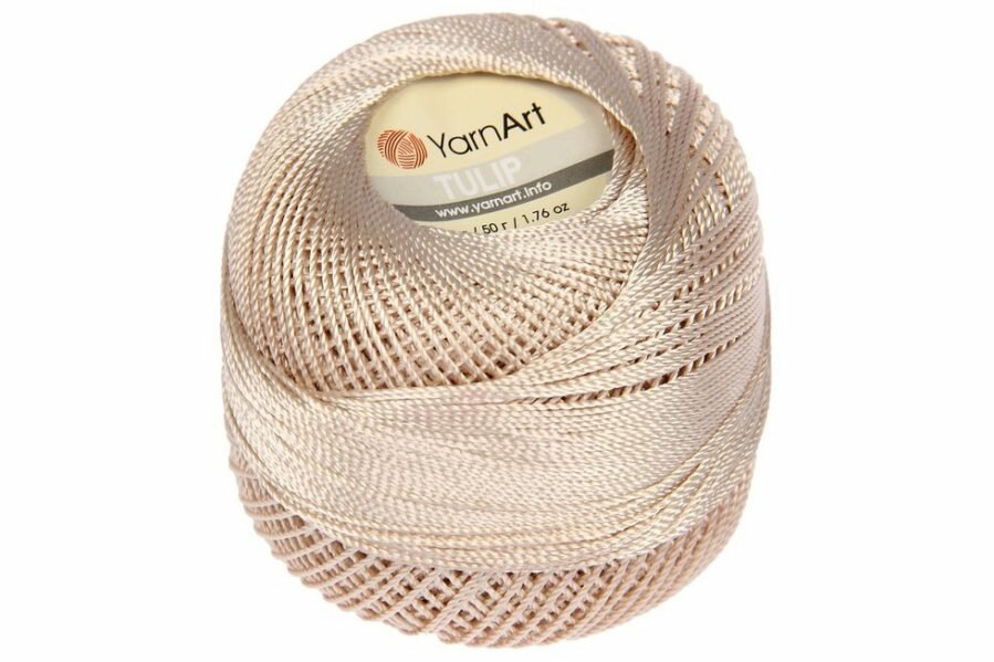 Пряжа Yarnart Tulip св.бежевый (405), 100%микрофибра, 250м, 50г, 1шт