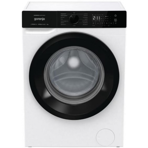 Стиральная машина с паром Gorenje WNHA62SAS, белый/черный