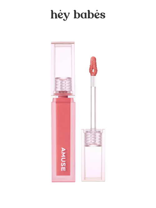 Глянцевый тинт для губ в нежно-розовом оттенке AMUSE Dew Tint 02 Breeze