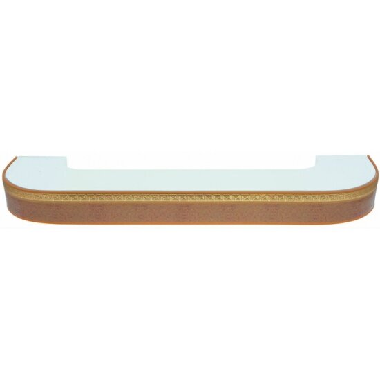 Карниз потолочный пластиковый Arco Doro DDA Греция трехрядный с поворотом песок 280 см