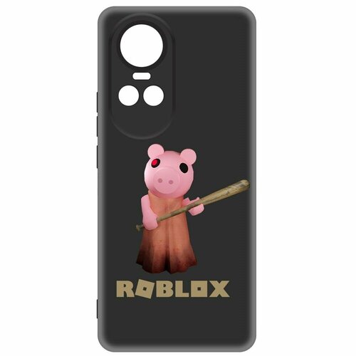 Чехол-накладка Krutoff Soft Case Roblox-Пигги для Oppo Reno10 Pro 5G черный чехол накладка krutoff soft case roblox заключенный для oppo reno10 5g черный