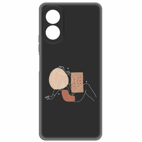 Чехол-накладка Krutoff Soft Case Чувственность для Oppo A38 4G черный чехол накладка krutoff soft case гречка для oppo a38 4g черный