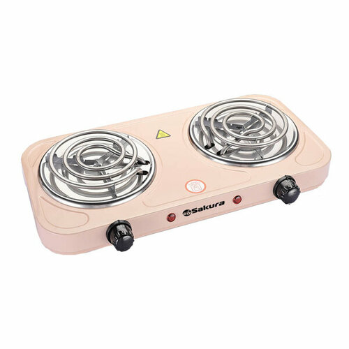 Плитка электрическая Sakura ПЭ-03C 2конфоркиспираль 145145мм 191600₽