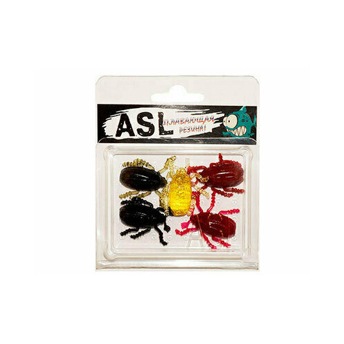 фото Силиконовая приманка asl съедобная жук цвет mix