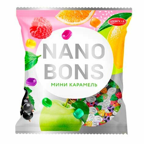 Карамель леденцовая "NANOBONS" 150 гр.