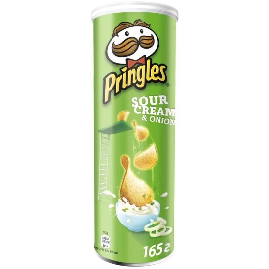 Картофельные чипсы Pringles Сметана и Лук 165 г