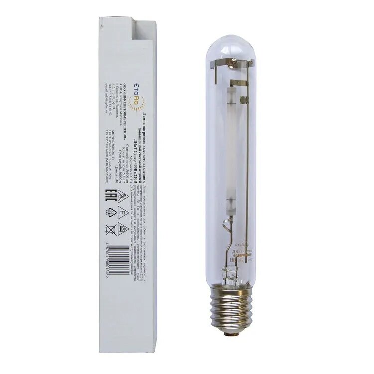 фото Лампа натриевая с повышенной световой отдачей "Etara днат Супер 400Вт Е40"