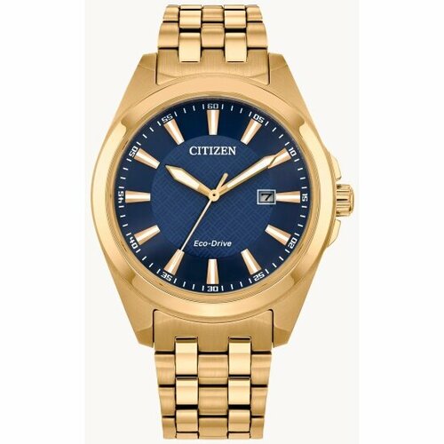 фото Наручные часы citizen eco-drive bm7532-54l, золотой, синий
