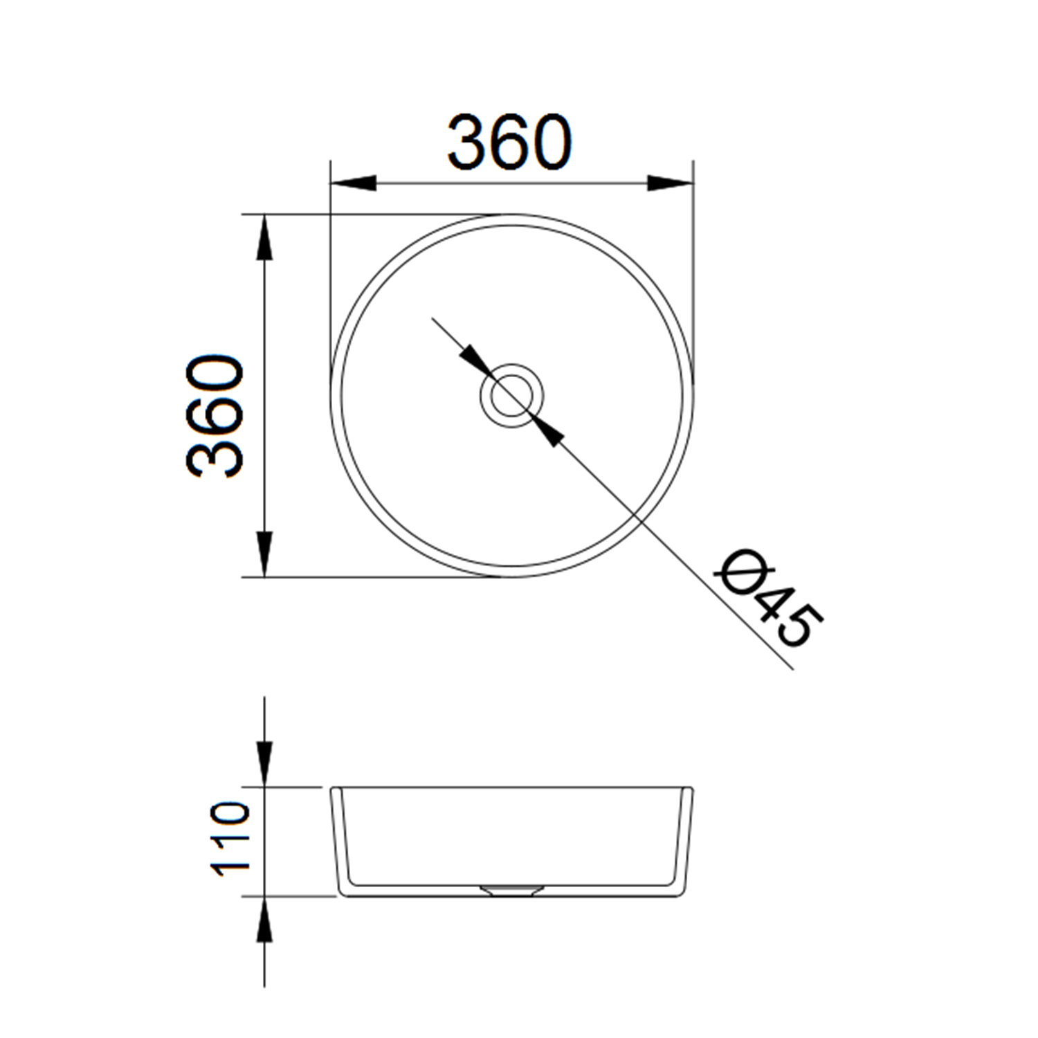 COMFORTY. Накладная раковина CF21003 стеклянная прозрачное стекло - фотография № 3