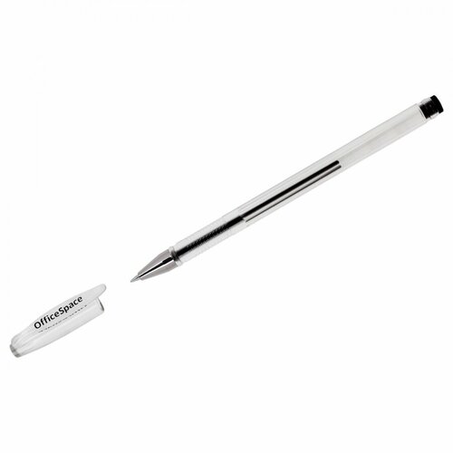 Ручка гелевая OfficeSpace Classic (0.5мм, черная) (GPbk_69111), 12шт. ручка гелевая черная в коробке волшебницы ручки гелевые шариковые ручки