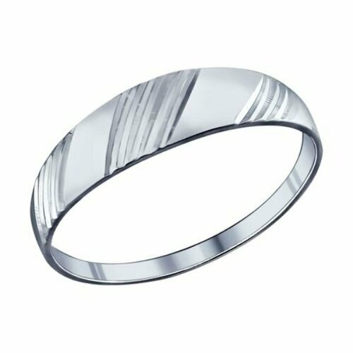 фото Кольцо кольцо из серебра 94011698 94011698 серебро, 925 проба, родирование, размер 17.5, серебряный dragomarket