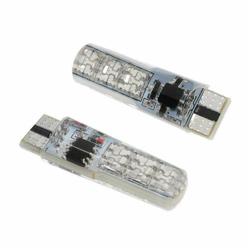 Автолампа светодиодная T10 W5W 12 В многоцветная с пультом 2 шт в упаковке 289₽