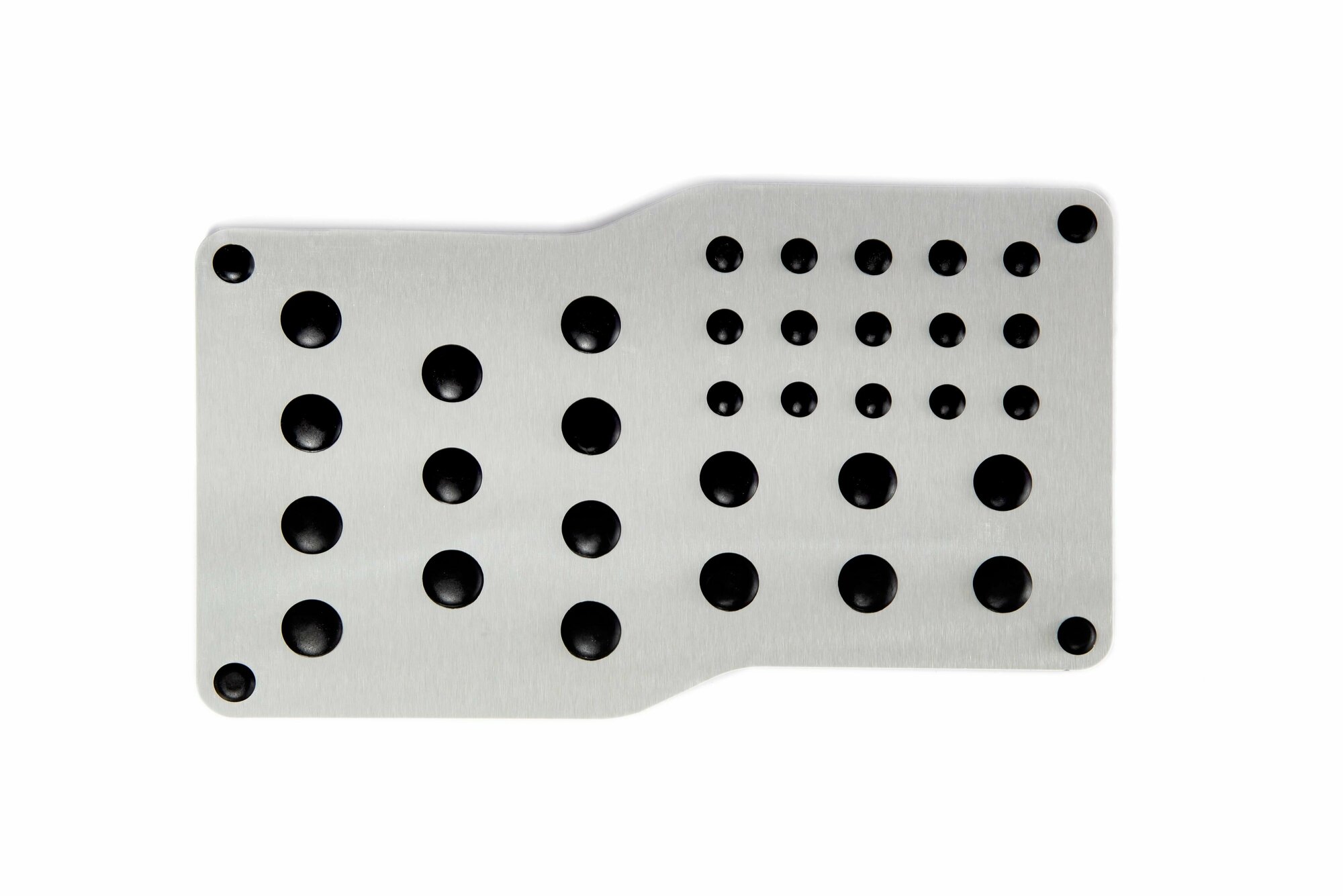 фото Подпятник на коврик авто алюминиевый шлифованный