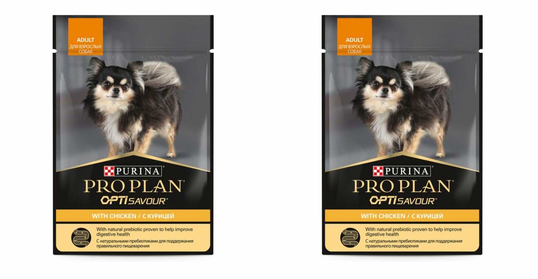 фото Pro Plan влажный корм для взрослых собак мелких и карликовых пород, с курицей в соусе, 85 г, 2 шт