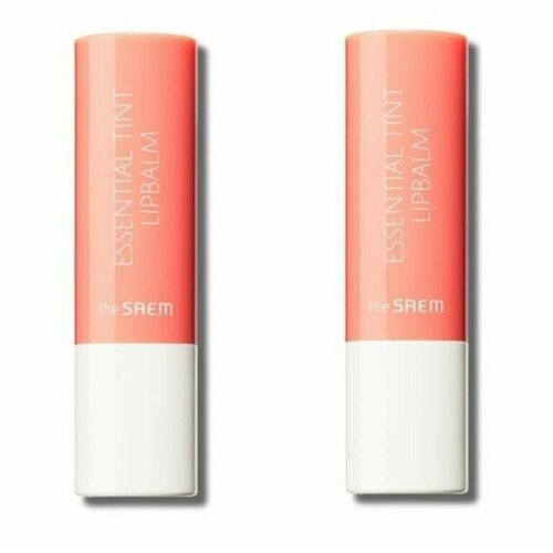 The Saem Помада Saemmul Essential Tint Lipbalm, тон CR01, 4 гр, 2 шт