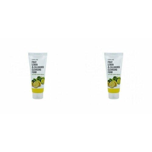 LEBELAGE Пенка для лица очищающая с экстрактами лимона и каламанси FRUIT LEMON&CALAMANSI CLEANSING FOAM 100мл - 2 штуки