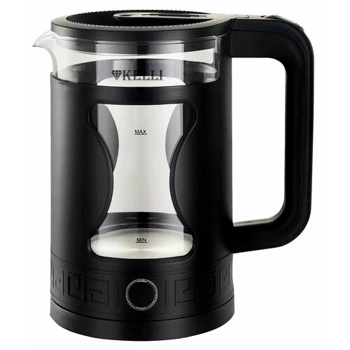 Стеклянный чайник Kelli KL-1800 17 л 2200Вт Черный 148000₽