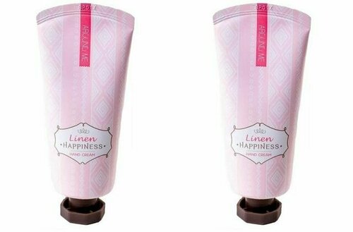 Welcos Крем для рук Around me Happiness Hand Cream Linen, 60 гр, 2 шт