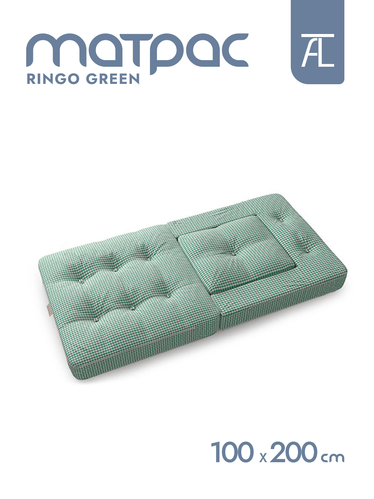 Кресло-кровать Mr.Mattress Ringo green, 100х200 см