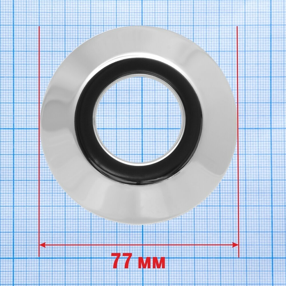 чашка декоративная (отражатель) d32мм, d77мм (хром) mp-у ис.130523 Masterprof - фото №9