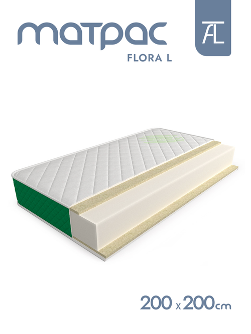 Матрас Flora L New Lif Mr.Mattress, 200х200 см