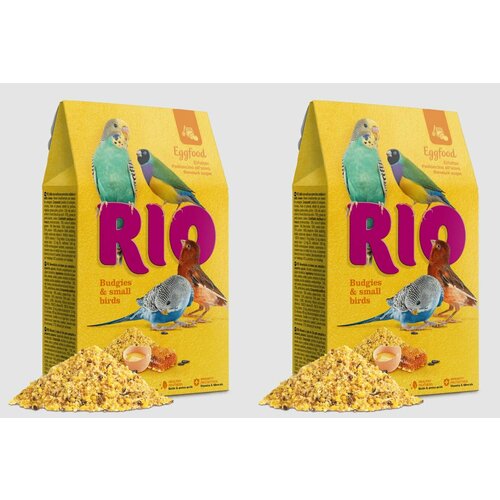 RIO яичный корм для волнистых попугайчиков и других мелких птиц, 250 г, 2 шт