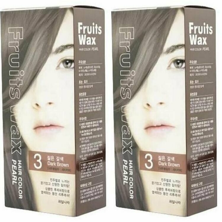 Краска для волос Welcos Fruits Wax Pearl Hair Color #03 - фото №1