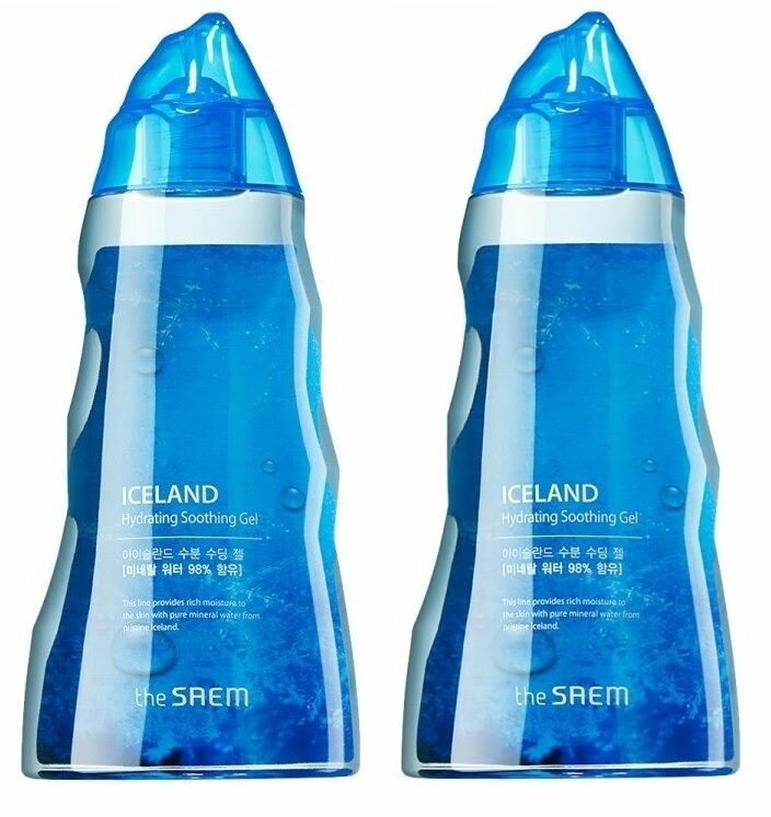 The Saem Гель для тела минеральный Iceland Hydrating Soothing Gel, 300 мл, 2 шт