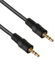 Кабель jack 3,5mm (AUX), папа-папа, 20 метров, черный m-m