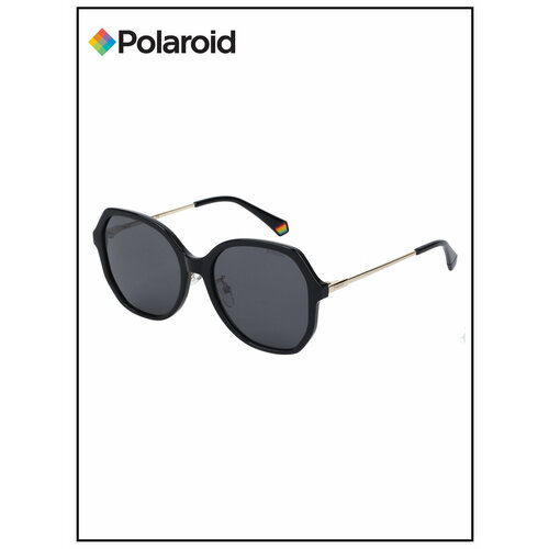 фото Солнцезащитные очки polaroid, стрекоза, оправа: пластик, с защитой от уф, поляризационные, для женщин, черный