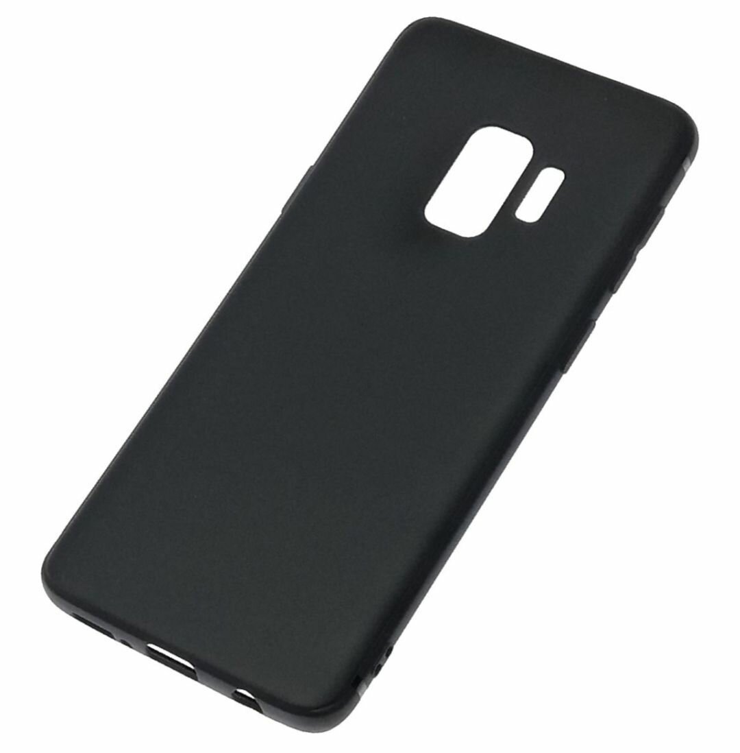 фото Samsung Galaxy S9 Силиконовый чёрный чехол, Самсунг галакси с9