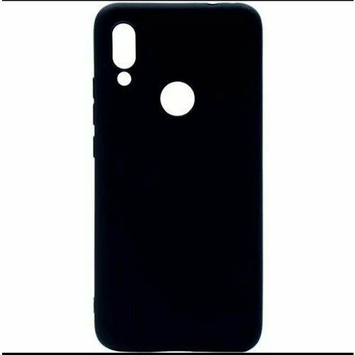 Силиконовый чёрный чехол для Xiaomi redmi 7, ксиоми редми 7 чехол накладка case place силиконовый с рисунком для xiaomi redmi 6a 34150 радужный мрамор