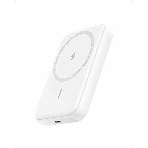 Повербанк с магнитной беспроводной зарядкой Anker 321 MagGo 5000 мАч для iPhone 15141312 - Белый A1616621 399900₽